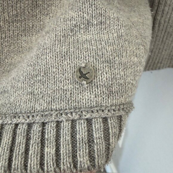 EDDIE BAUER Gray Cowl Turtleneck Tunic Sweater Medium - Picture 10 of 13